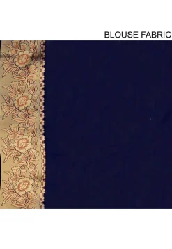 Kanchipuram Saree in Navy Blue
