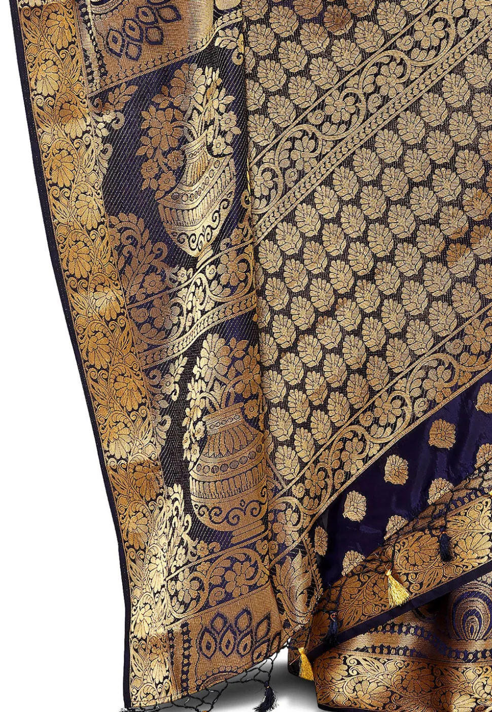 Kanchipuram Saree in Navy Blue