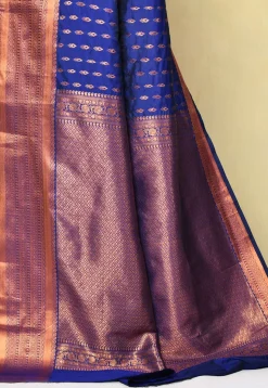 Kanchipuram Saree in Navy Blue