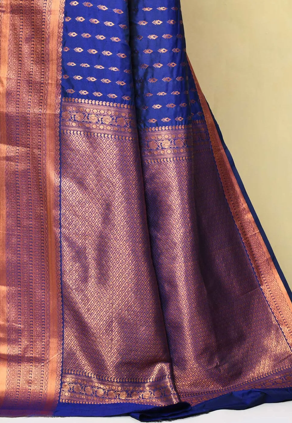 Kanchipuram Saree in Navy Blue