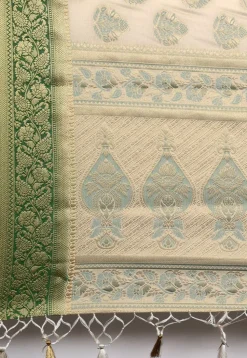 Kanchipuram Saree in Off White