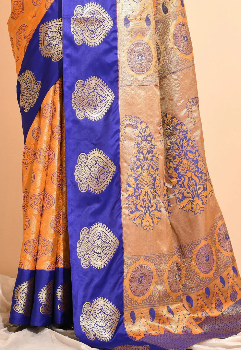 Kanchipuram Saree in Orange