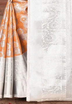Kanchipuram Saree in Orange