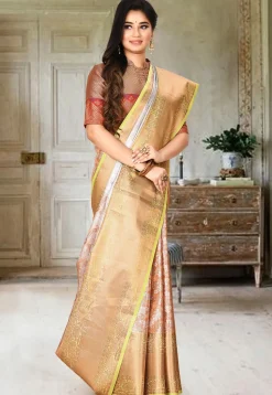 Kanchipuram Saree in Orange