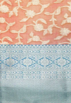Kanchipuram Saree in Peach