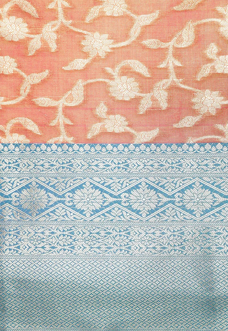 Kanchipuram Saree in Peach