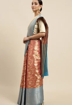 Kanchipuram Saree in Peach