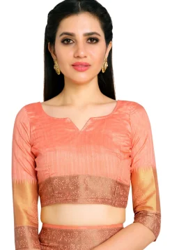 Kanchipuram Saree in Peach