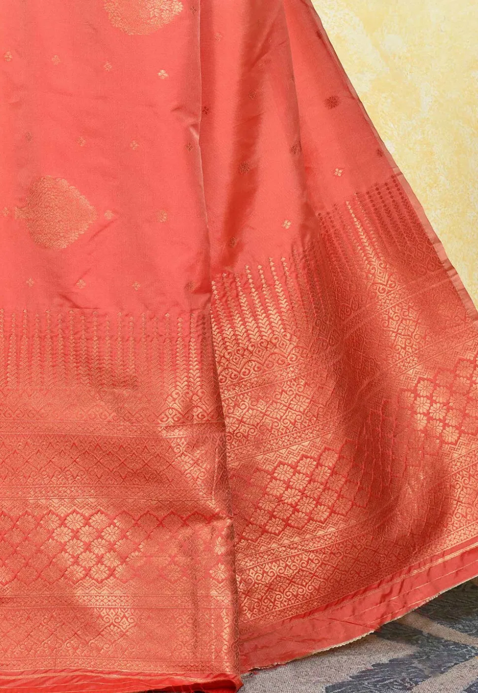 Kanchipuram Saree in Peach