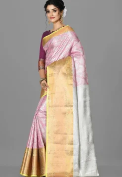 Kanchipuram Saree in Pink