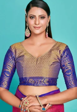 Kanchipuram Saree in Pink