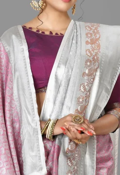 Kanchipuram Saree in Pink
