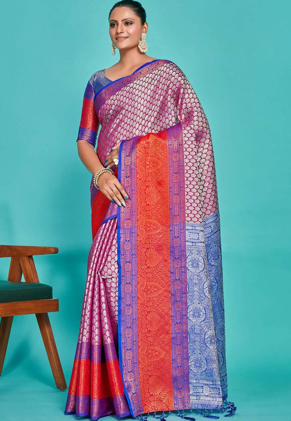 Kanchipuram Saree in Purple