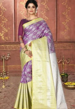 Kanchipuram Saree in Purple