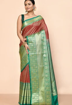 Kanchipuram Saree in Red