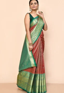 Kanchipuram Saree in Red