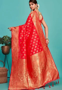 Kanchipuram Saree in Red