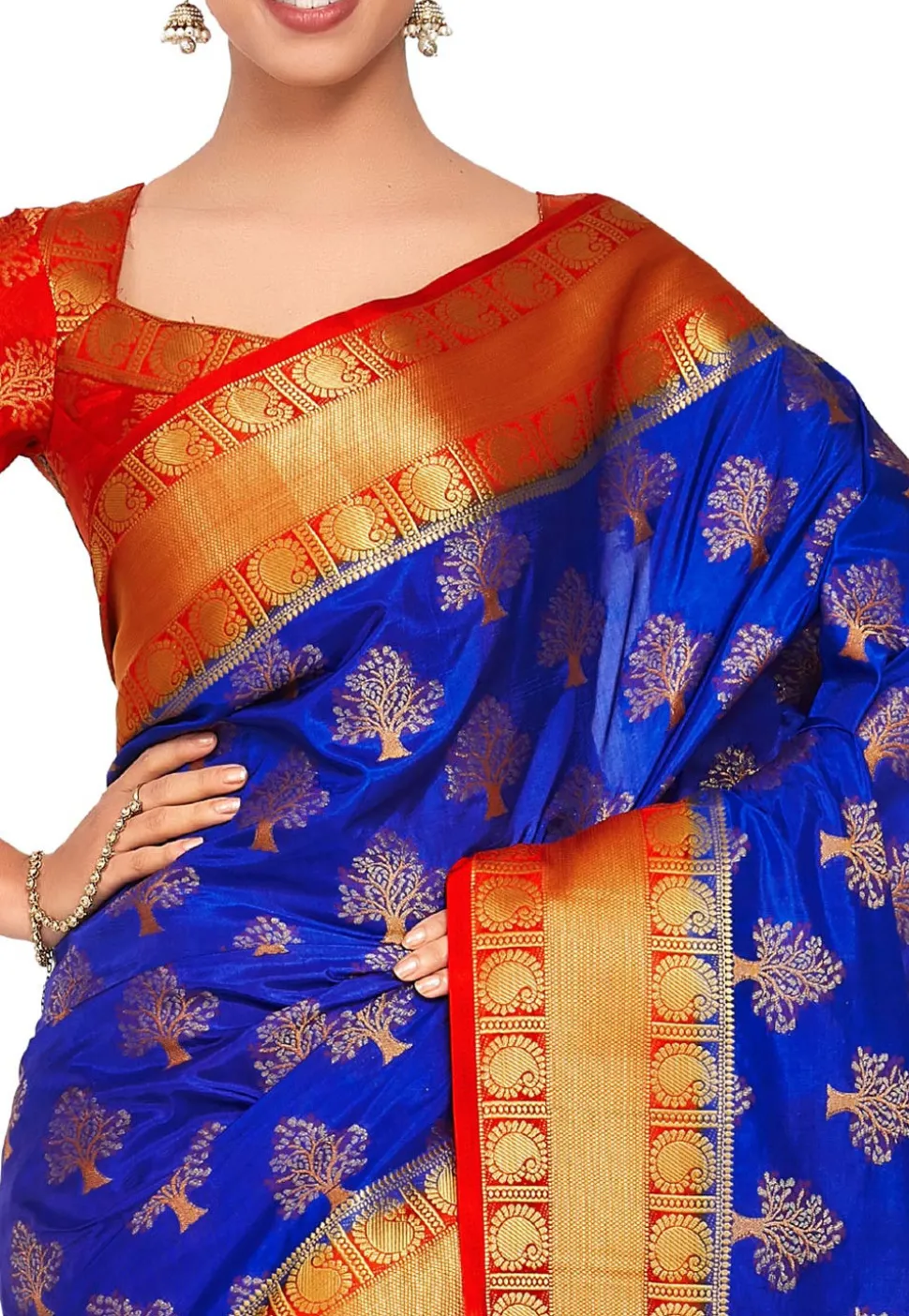 Kanchipuram Saree in Royal Blue