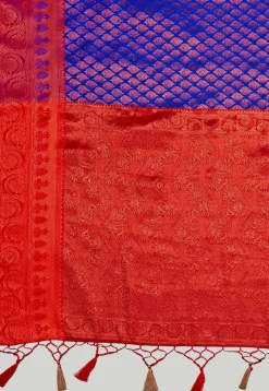Kanchipuram Saree in Royal Blue