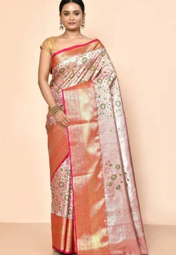 Kanchipuram Saree in Silver
