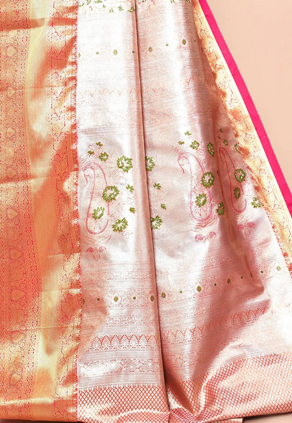 Kanchipuram Saree in Silver