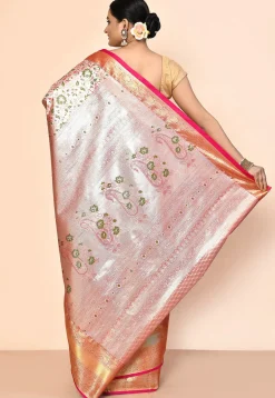 Kanchipuram Saree in Silver