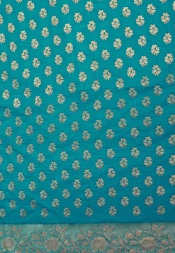 Kanchipuram Saree in Turquoise