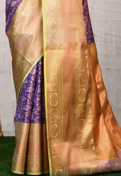 Kanchipuram Saree in Violet