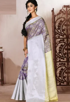 Kanchipuram Saree in Violet
