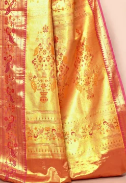 Kanchipuram Saree in Yellow