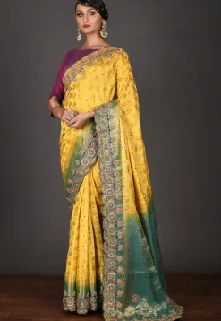 Kanchipuram Saree in Yellow