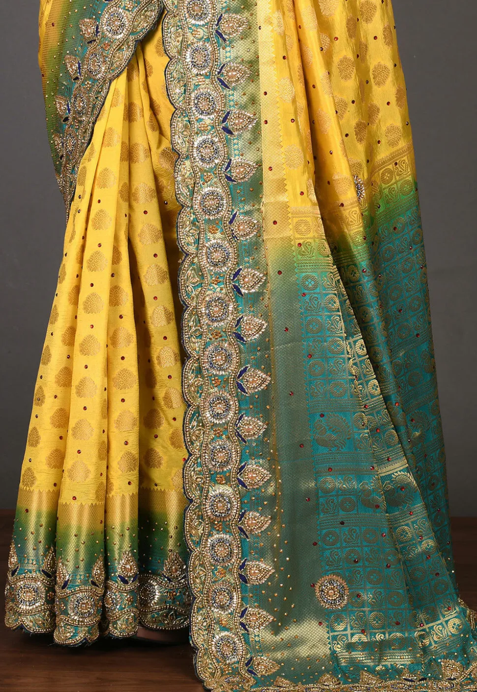 Kanchipuram Saree in Yellow