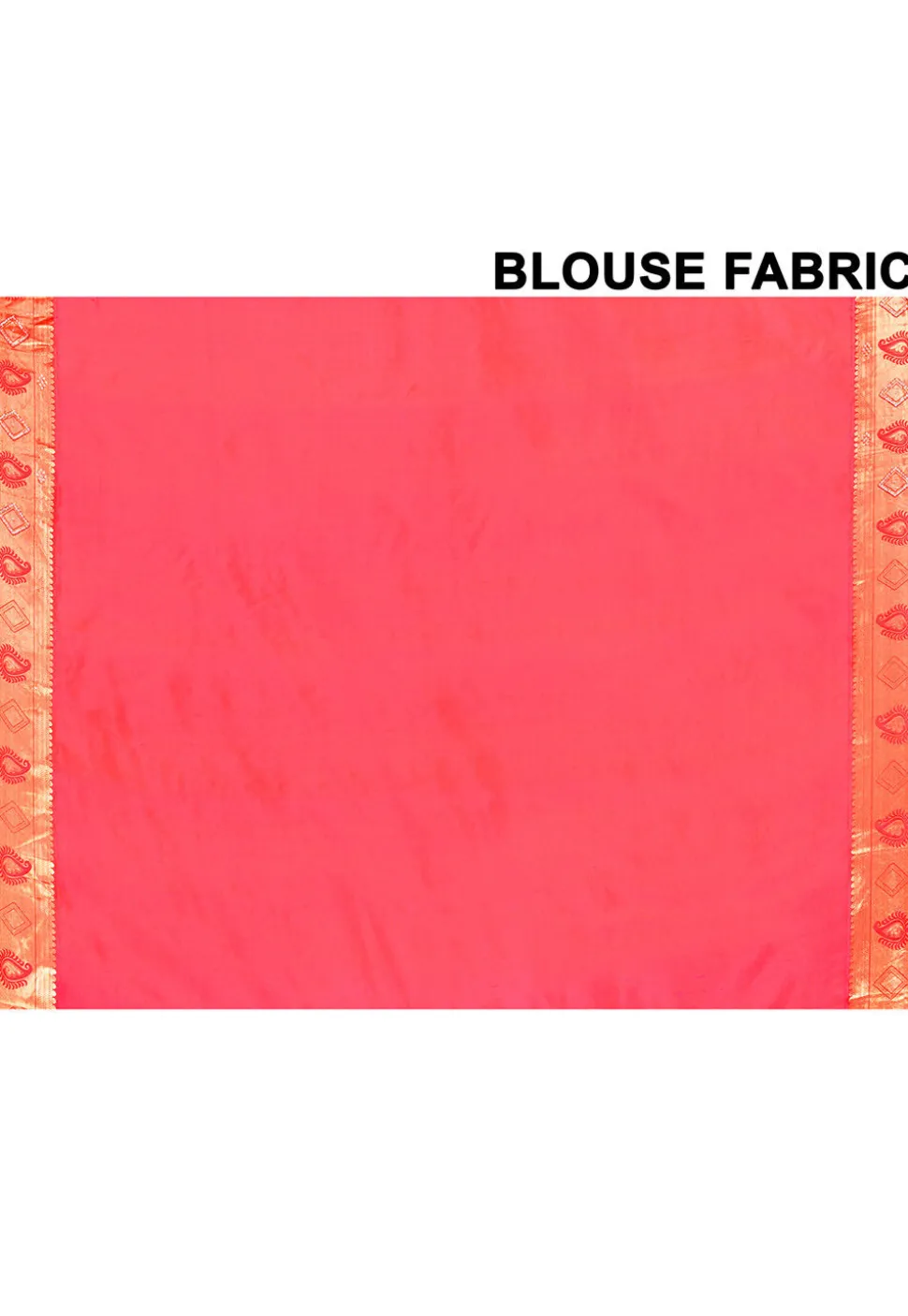 Kanchipuram Silk Embellished Saree in Coral Pink