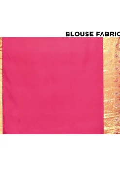 Kanchipuram Silk Embellished Saree in Pink