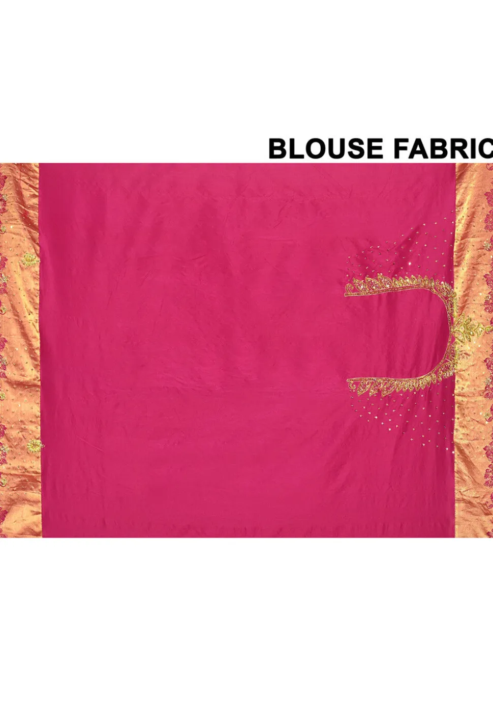 Kanchipuram Silk Embellished Saree in Fuchsia