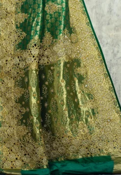 Kanchipuram Silk Saree in Green