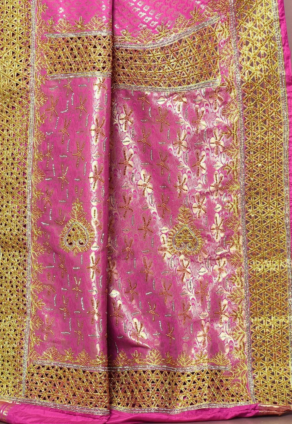 Kanchipuram Silk Saree in Pink
