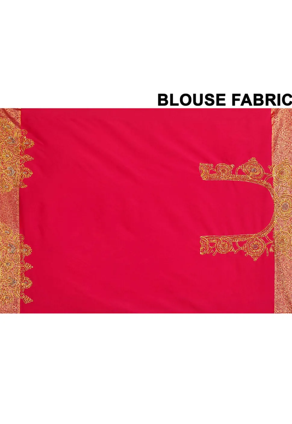 Kanchipuram Silk Saree in Coral Red