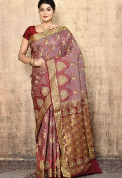 Kanchipuram Silk Saree in Pink