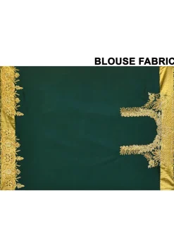 Kanchipuram Silk Saree in Dark Green