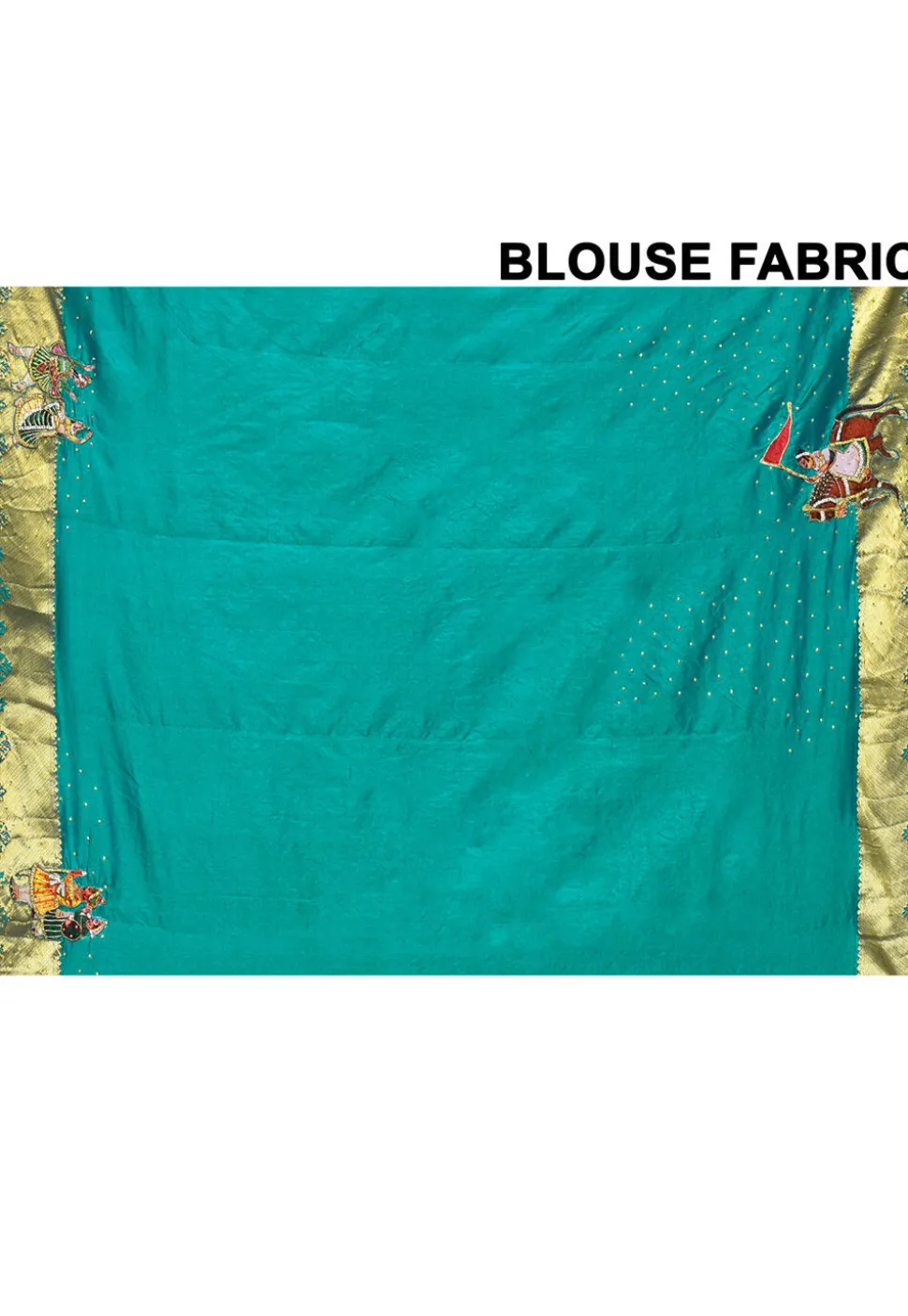 Kanchipuram Silk Saree in Teal Green