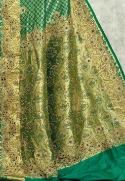 Kanchipuram Silk Saree in Green