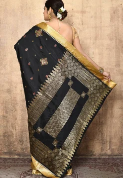 Kanchipuram Silk Saree in Black