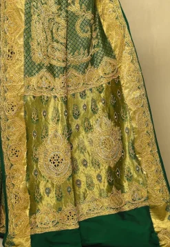 Kanchipuram Silk Saree in Dark Green
