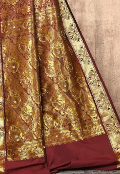 Kanchipuram Silk Saree in Maroon