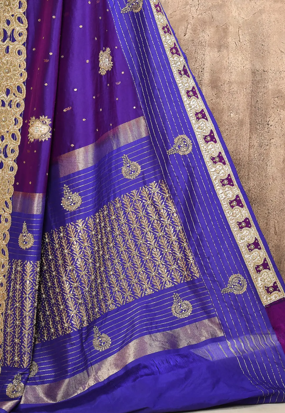 Kanchipuram Silk Saree in Purple