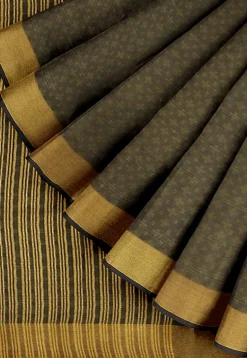 Kanchipuram Silk Saree in Dark Grey