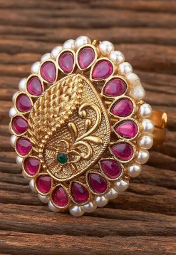 Kemp Stone Studded Adjustable Ring