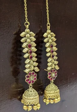 Kemp Stone Studded Jhumka Style Earrings