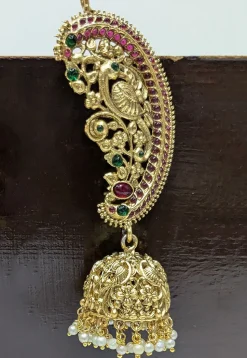 Kemp Stone Studded Jhumka Style Earrings